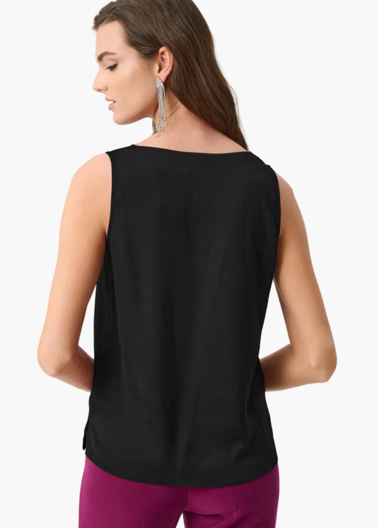 JOSEPH RIBKOFF TOP CON SCOLLO A V IN RASO