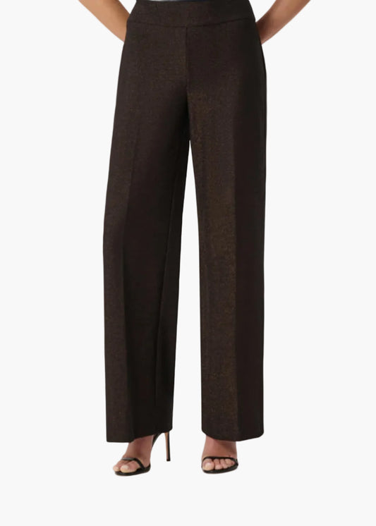 JOSEPH RIBKOFF PANTALONI A GAMBA LARGA IN MAGLIA LUMINOSA