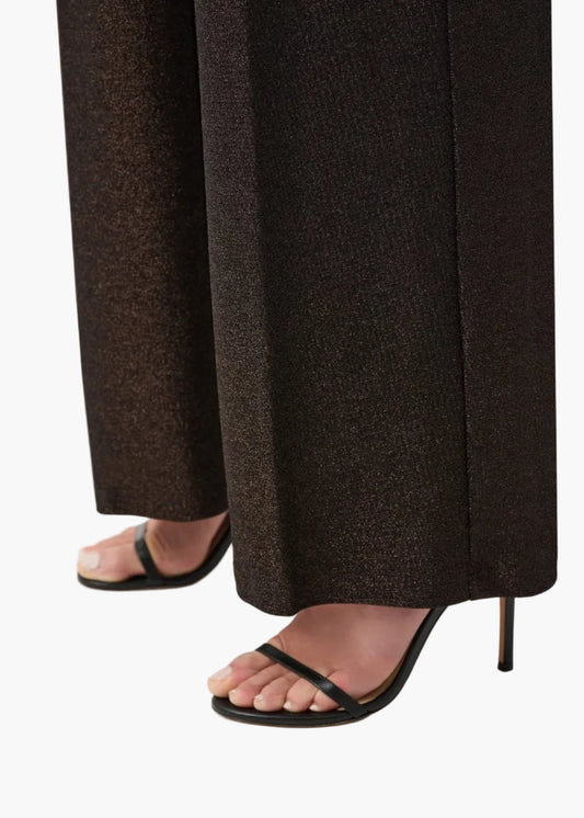 JOSEPH RIBKOFF PANTALONI A GAMBA LARGA IN MAGLIA LUMINOSA