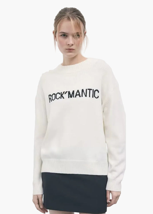 PATRIZIA PEPE MAGLIA GIROCOLLO CON SLOGAN