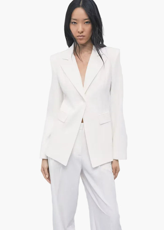 PATRIZIA PEPE BLAZER SLIM IN GABARDINA