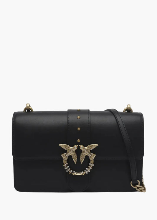 PINKO BORSA A SPALLA LOVE ONE IN PELLE