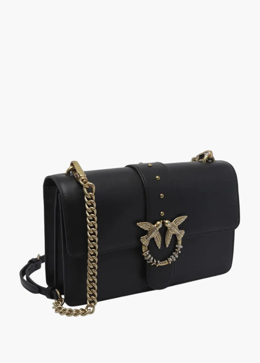 PINKO BORSA A SPALLA LOVE ONE IN PELLE