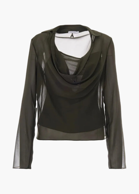 PATRIZIA PEPE TOP SEMI TRASPARENTE