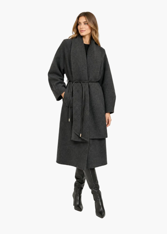 Cappotto lungo con cintura | Icona