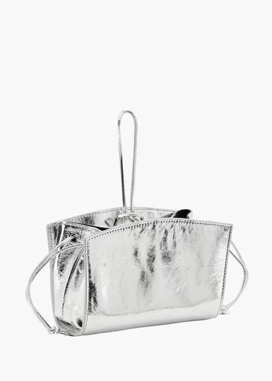 PATRIZIA PEPE POCHETTE MINI IN PELLE LAMINATA