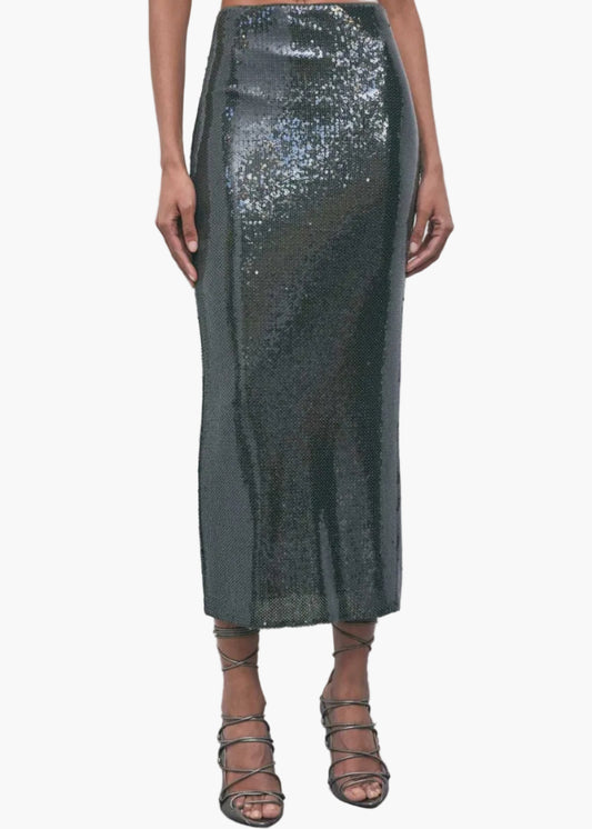 PATRIZIA PEPE GONNA LUNGA CON PAILLETTES IN TULLE
