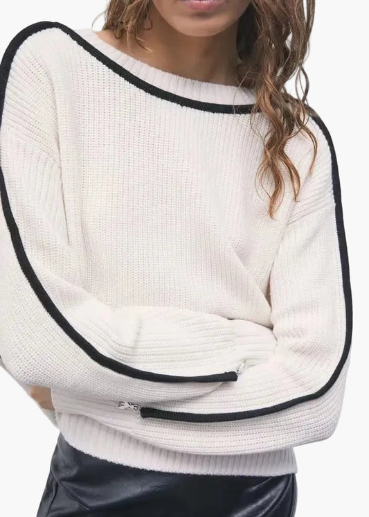 PATRIZIA PEPE MAGLIA FLUIDA IN MISTO LANA