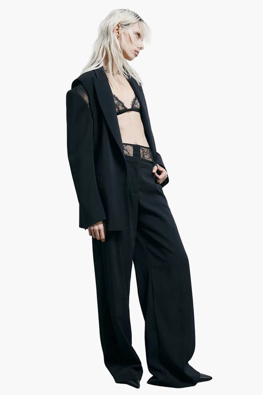 PATRIZIA PEPE PANTALONI CON VITA IN PIZZO