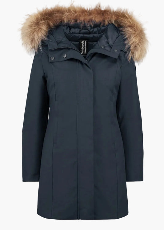 BOMBOOGIE VIENNA JACKET- PARKA CON CAPPUCCIO IN VERA PELLICCIA