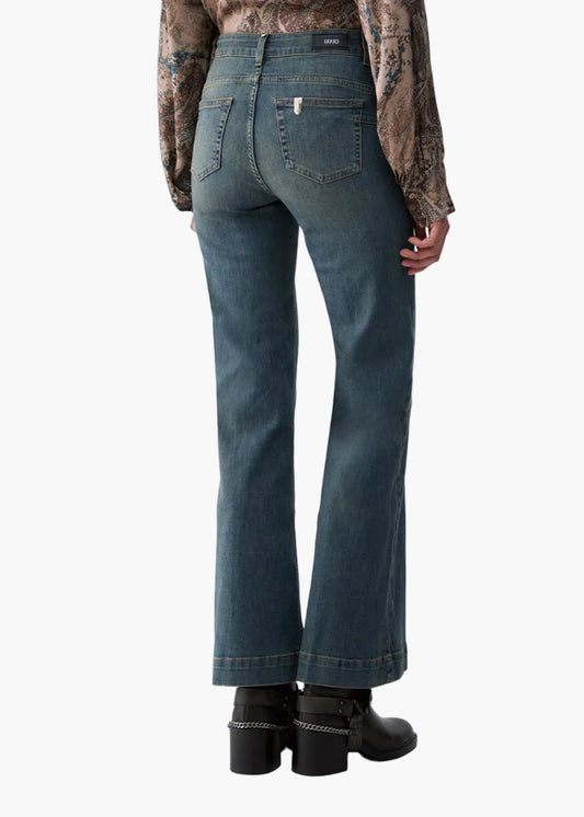 LIU·JO JEANS FLARE CON BOTTONI GIOIELLO