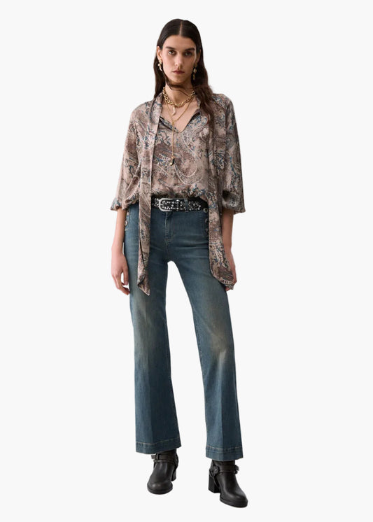 LIU·JO JEANS FLARE CON BOTTONI GIOIELLO