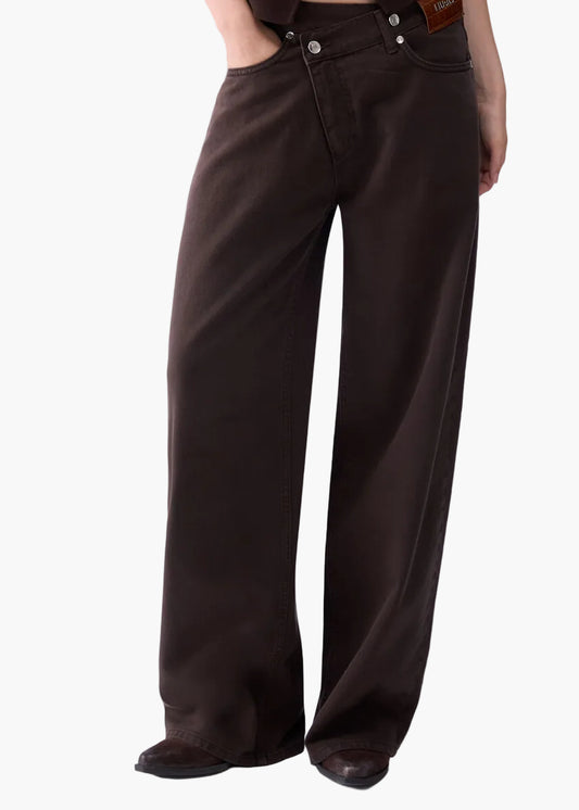 LIU·JO PANTALONE STRAIGHT CON CINTONE ASIMETRICO