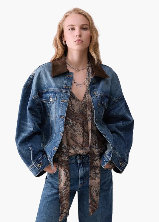 LIU·JO GIACCA OVERSIZE IN DENIM