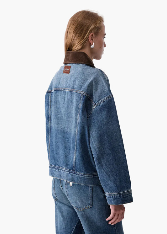 LIU·JO GIACCA OVERSIZE IN DENIM