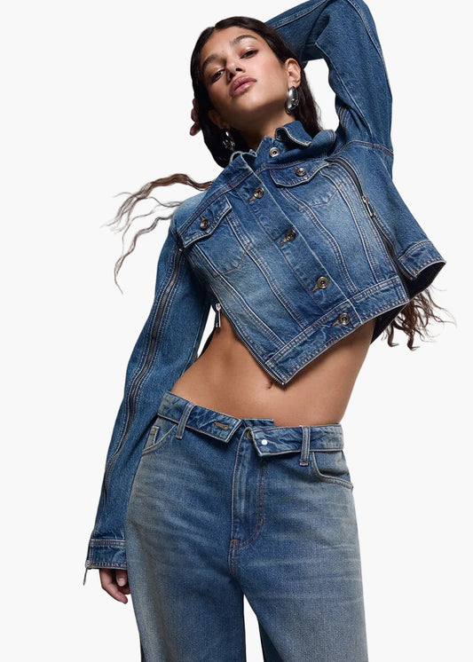 LIU·JO GIACCA IN DANIM CON ZIP