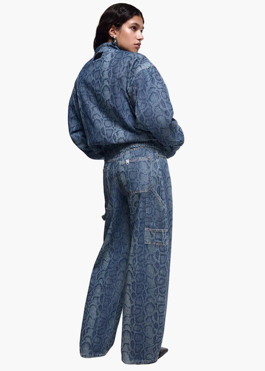 LIU·JO JEANS WORKER IN DENIM PITONATO