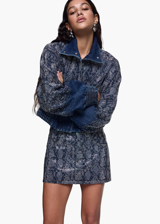 LIU·JO MINIGONNA IN DENIM CON STRASS