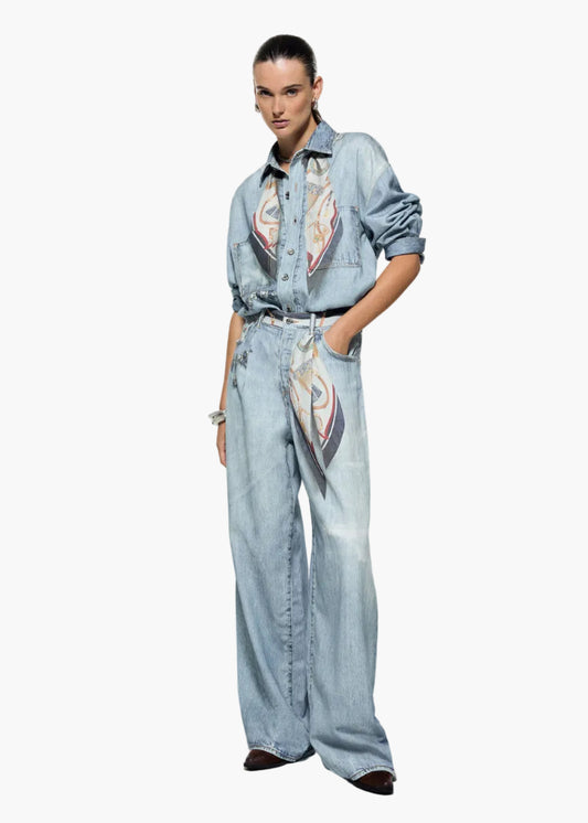Jeans flare con foulard - The Gigi Hadid Edit | Liu Jo