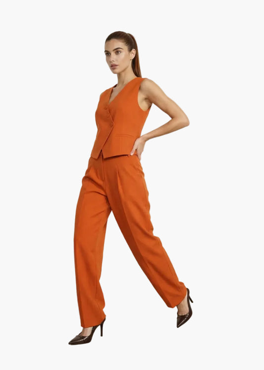 JIJIL PANTALONE IN FLANELLA PETTINATA