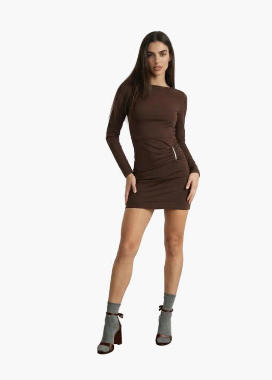 JIJIL MINI DRESS CON DRAPPEGGIO LATERALE