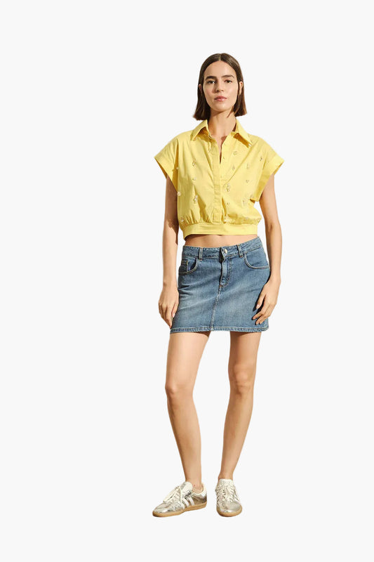 JIJIL MINIGONNA IN DENIM A CINQUE TASCHE