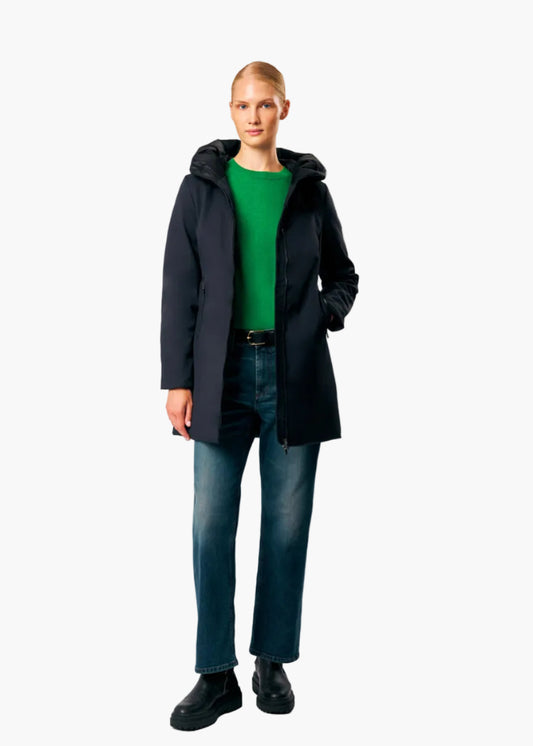 CIESSE GIACCA SOFTSHELL LUNGA CON CAPPUCCIO