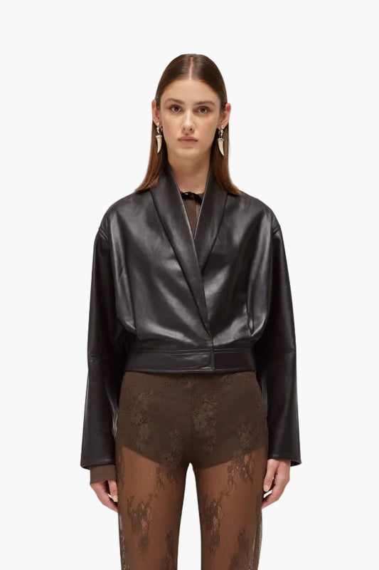 BLUGIRL BOMBER IN PELLE