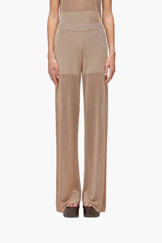 BLUGIRL PANTALONE LUNGO IN VISCOSA LUCIDA