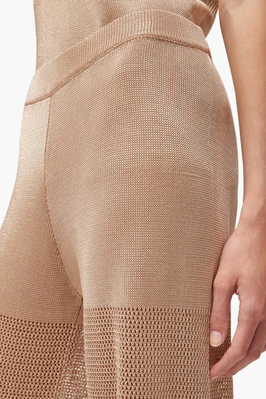 BLUGIRL PANTALONE LUNGO IN VISCOSA LUCIDA