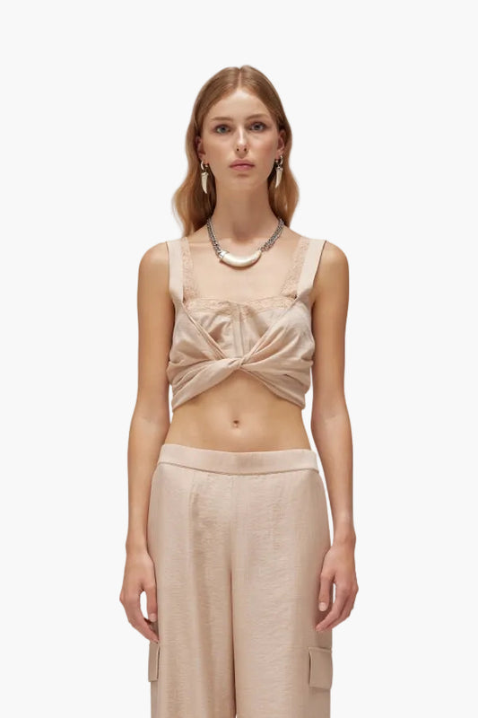 BLUGIRL TOP IN LYOCELL E PIZZO