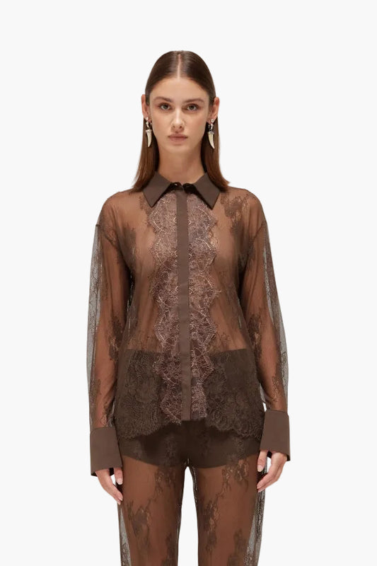 BLUGIRL CAMICIA IN PIZZO