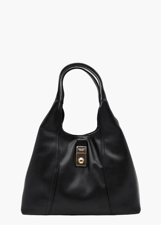 TWINSET BORSA HOBO IN ECOPELLE CON LUCCHETTO