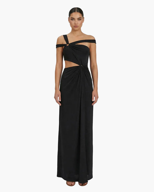 ALMA SANCHEZ ABITO IN JERSEY CON CUT OUT