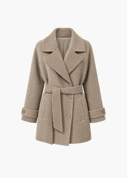 Cappotto corto con cintura | Icona