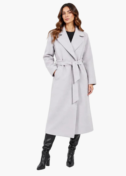Cappotto lungo con cintura in vita | Chiarulli