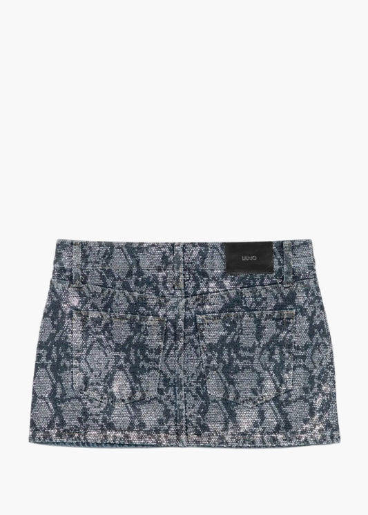LIU·JO GONNA MINI BLUE DENIM