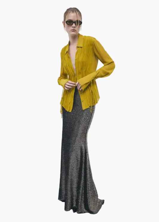 PATRIZIA PEPE GONNA LUNGA CON PAILLETTES