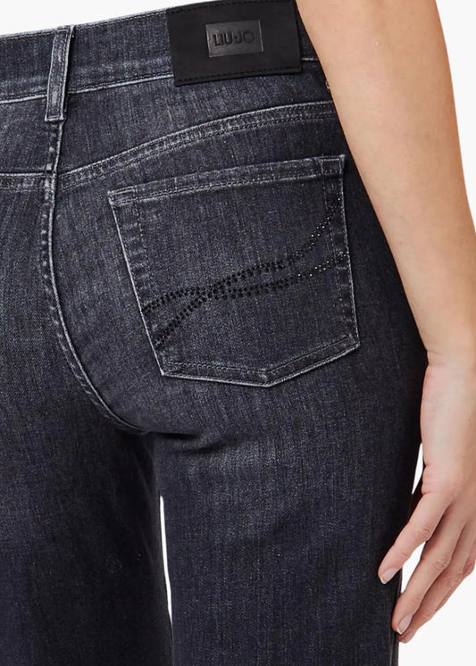 LIU·JO JEANS SLIM CON STRASS SU TASCHE POSTERIORI